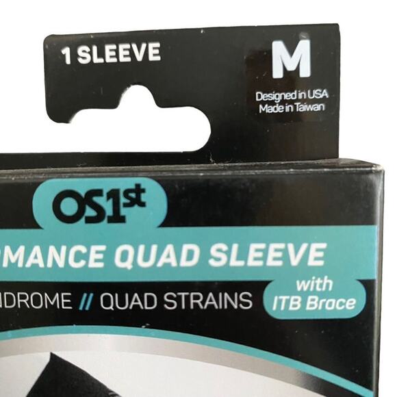 OS1st Size M Quad Performance Compression Sleeve QS4 Quad Strains ITB Brace - Picture 5 of 5